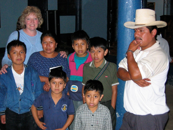 oscar with his family and a sponsor