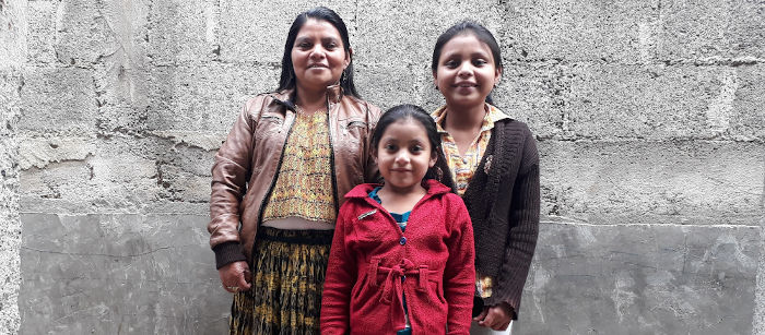 rosy with her sister and grandmother