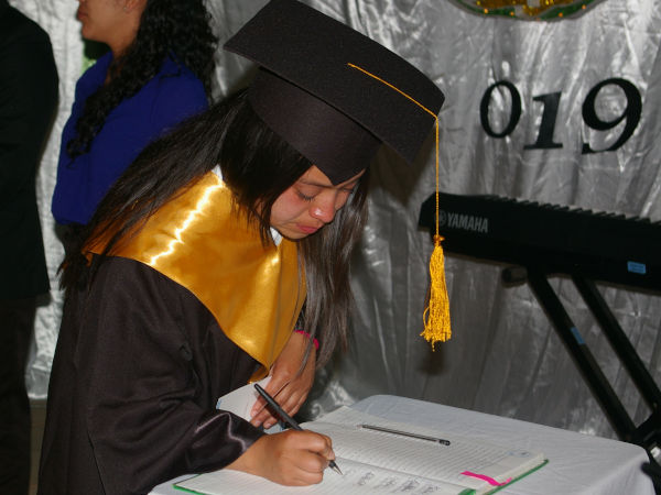 Evelin graduating